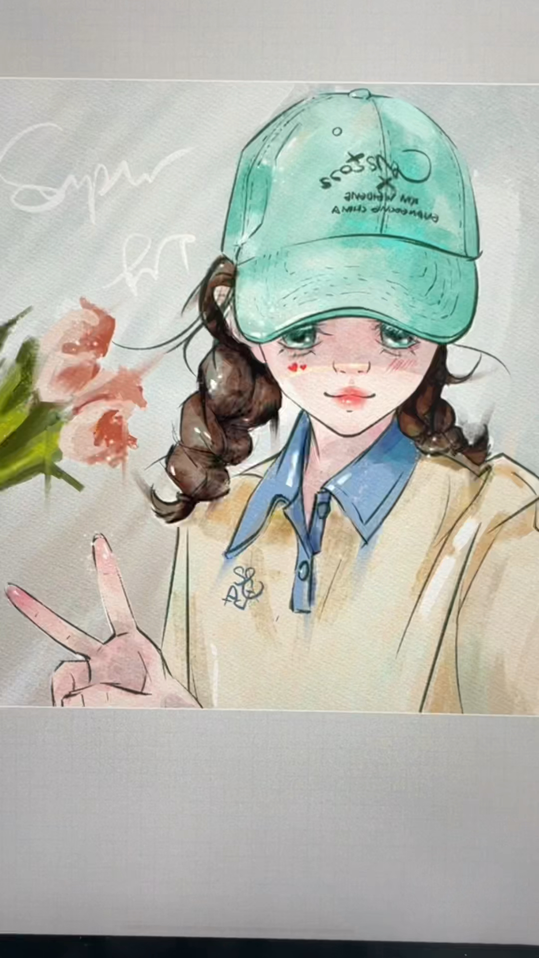 #画画原来如此简单#100张速涂练习(5)若你决定灿烂,山无遮,海无拦