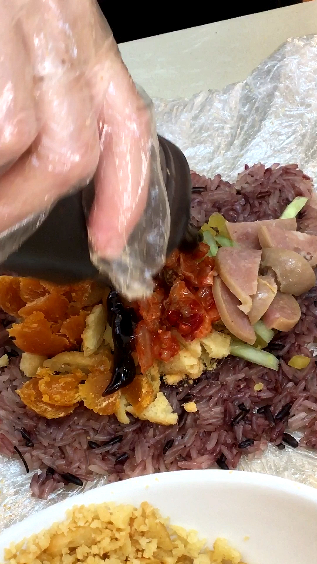 #探店美食#台湾饭团，很有创意的美食，很好吃！