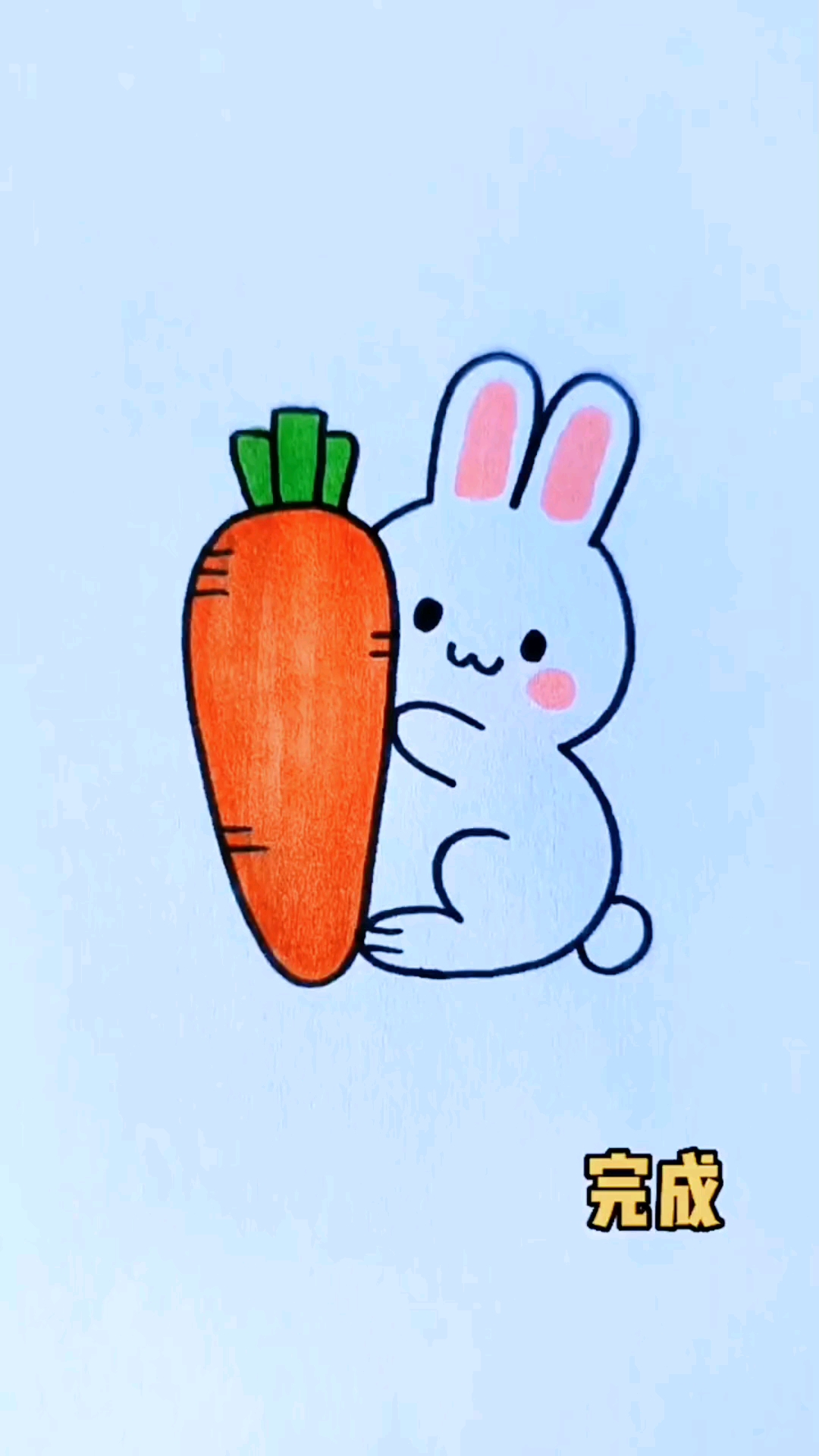 小兔子简笔画