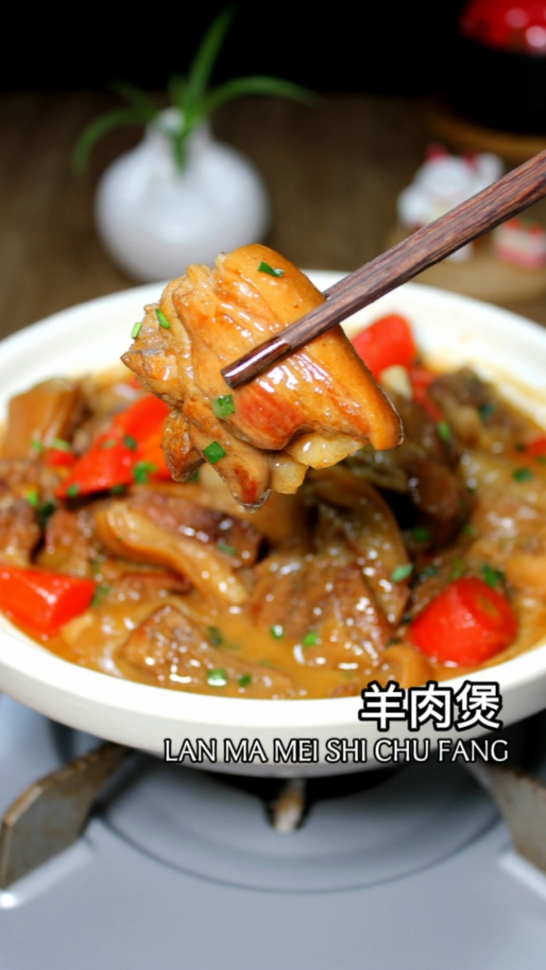 #在家做个拿手菜#感觉这是直接从夏天入冬了,做个秘制羊肉煲给家人吃吃,全身都暖和