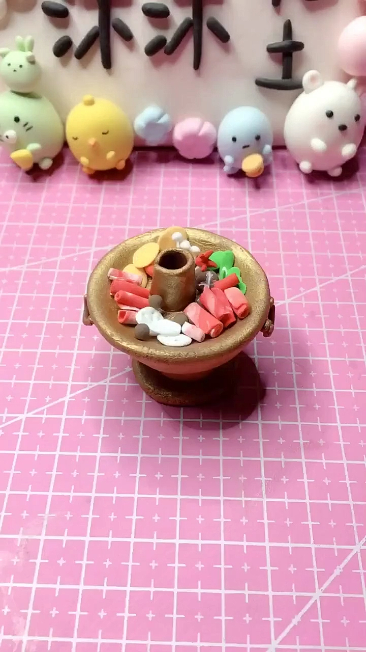 #超轻粘土#冬天最适合吃火锅啦