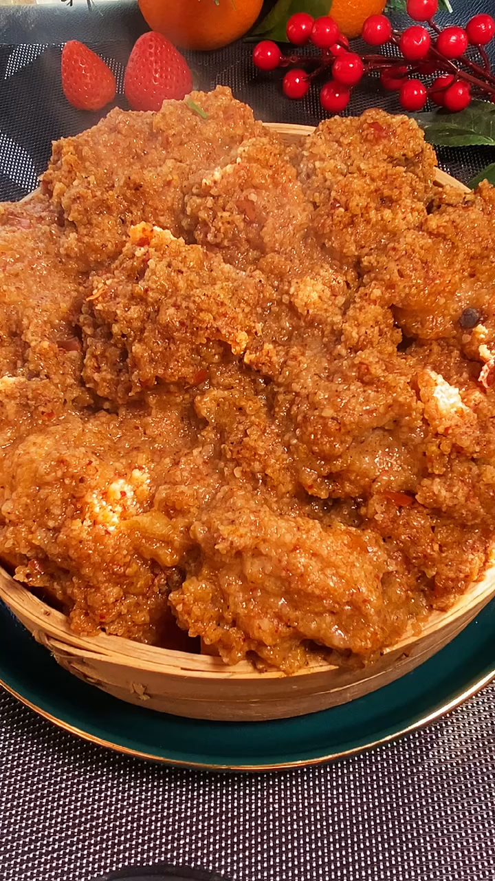 年夜饭做的一道硬菜粉蒸排骨