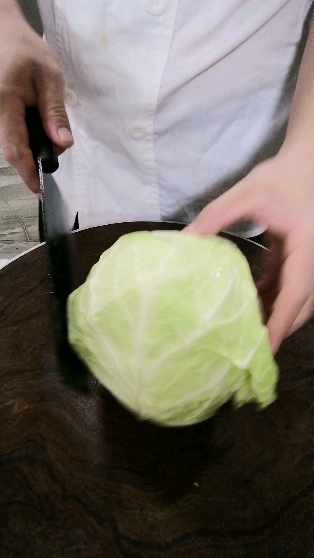 #美食#圆白菜丝这样切
