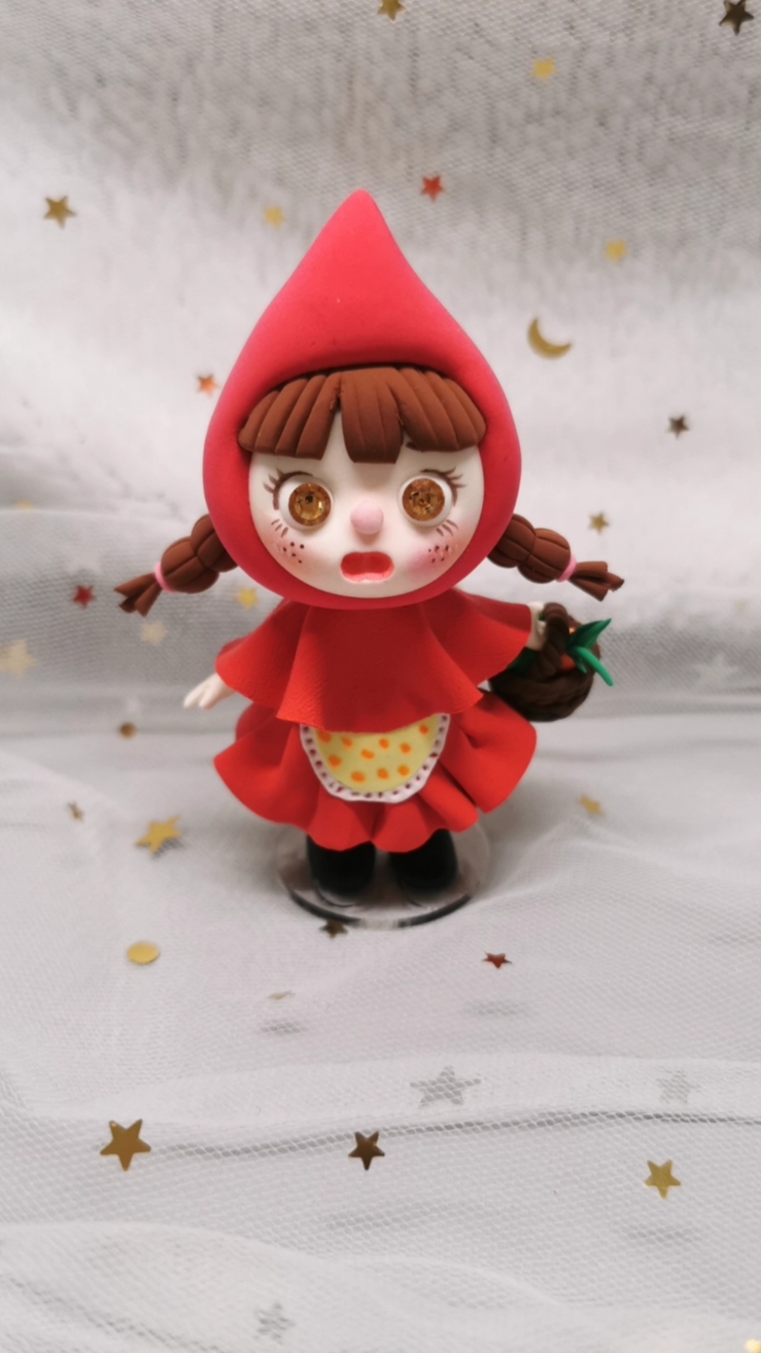 #超轻粘土#粘土制作小红帽