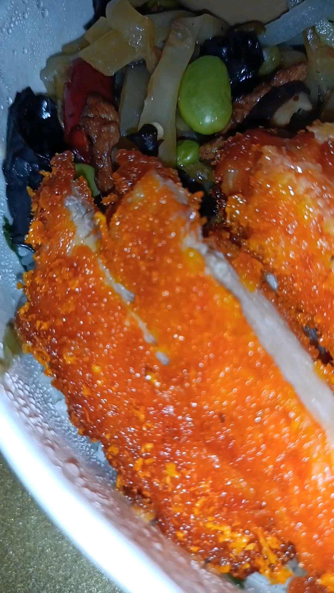 今日的午餐-黄金鸡排饭
