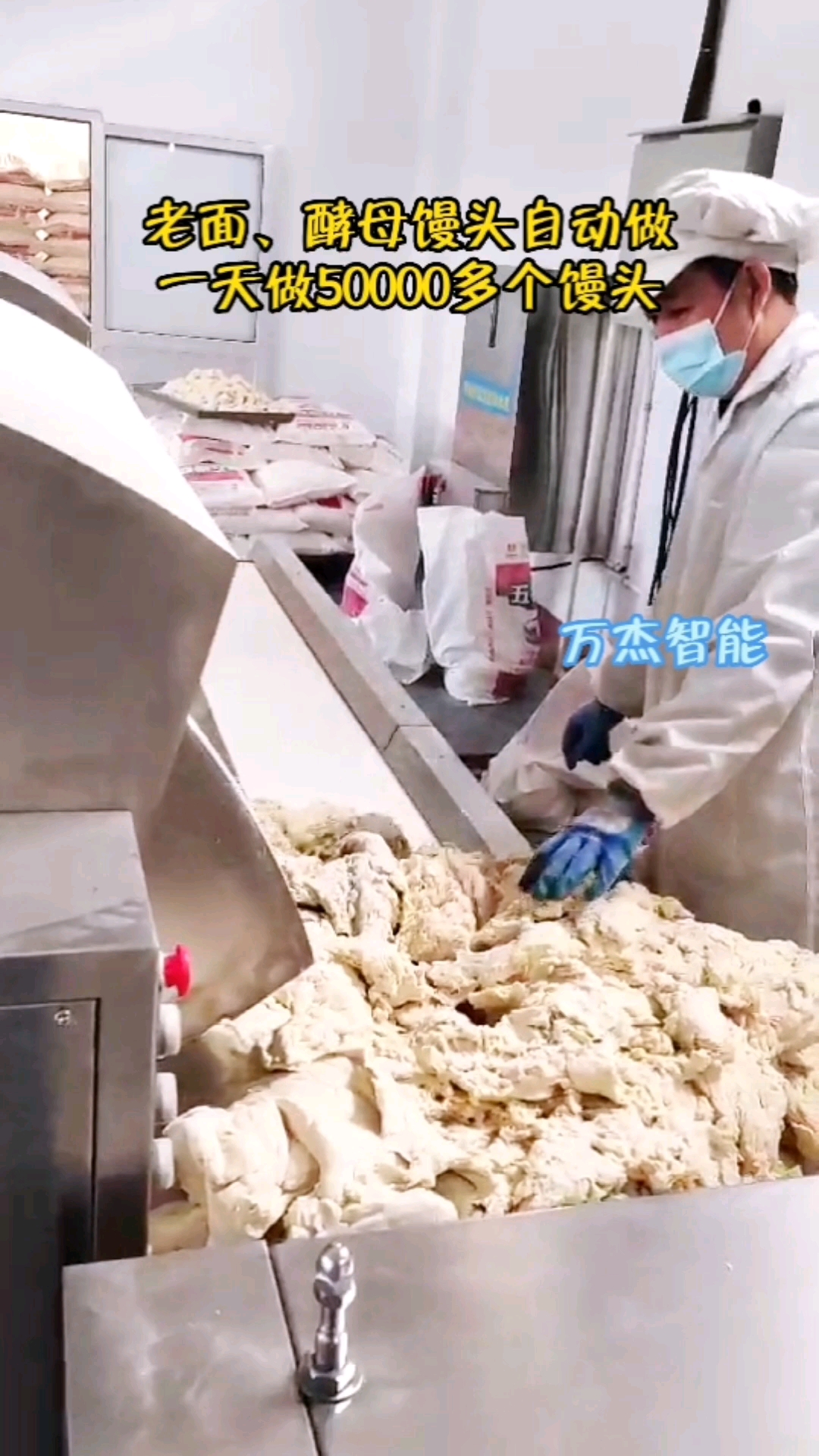 #馒头机#自动馒头流水线一小时做7000多个馒头