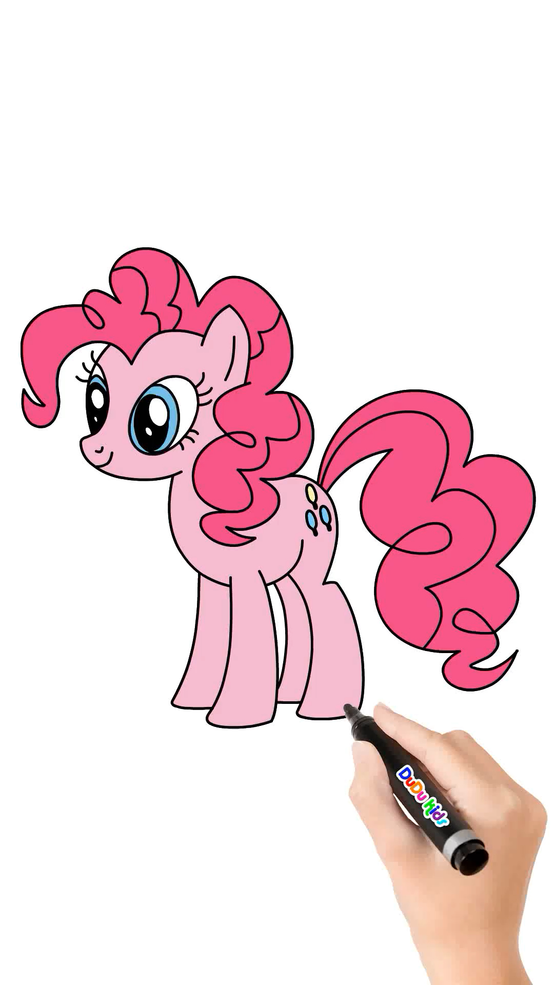 #小马宝莉#怎样画碧琪简笔画小马宝莉绘画少儿美术手绘教程卡通画#简笔画#碧琪