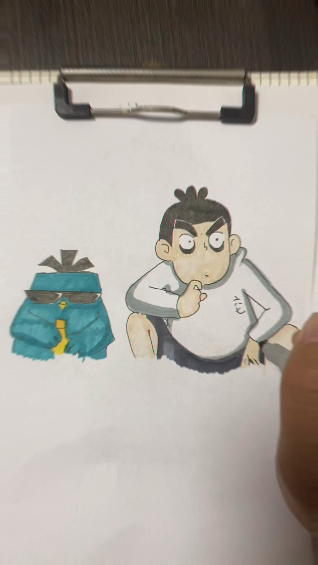#我要上热门#刺客伍六七和鸡大宝思考人生时的模样