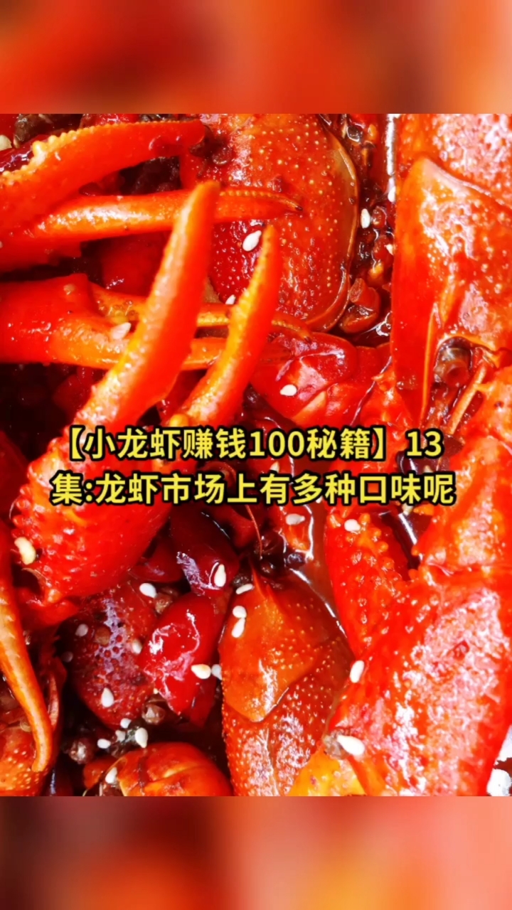 #小龙虾#13集:龙虾市场上有多少种龙虾口味呢?【小龙赚钱100秘籍】