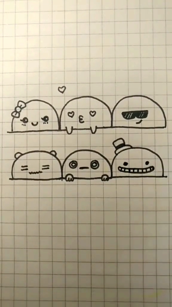 #简笔画#可爱的表情包怎么画?