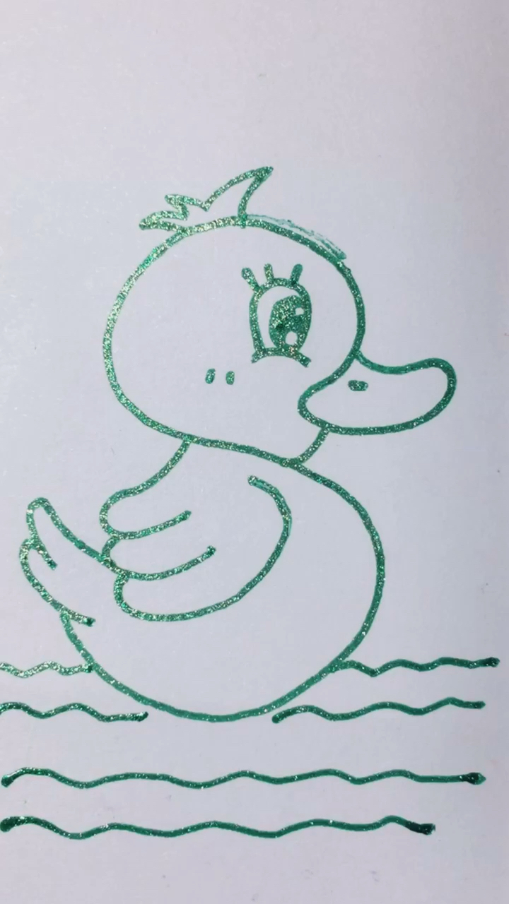 #简笔画#学画小鸭子简笔画