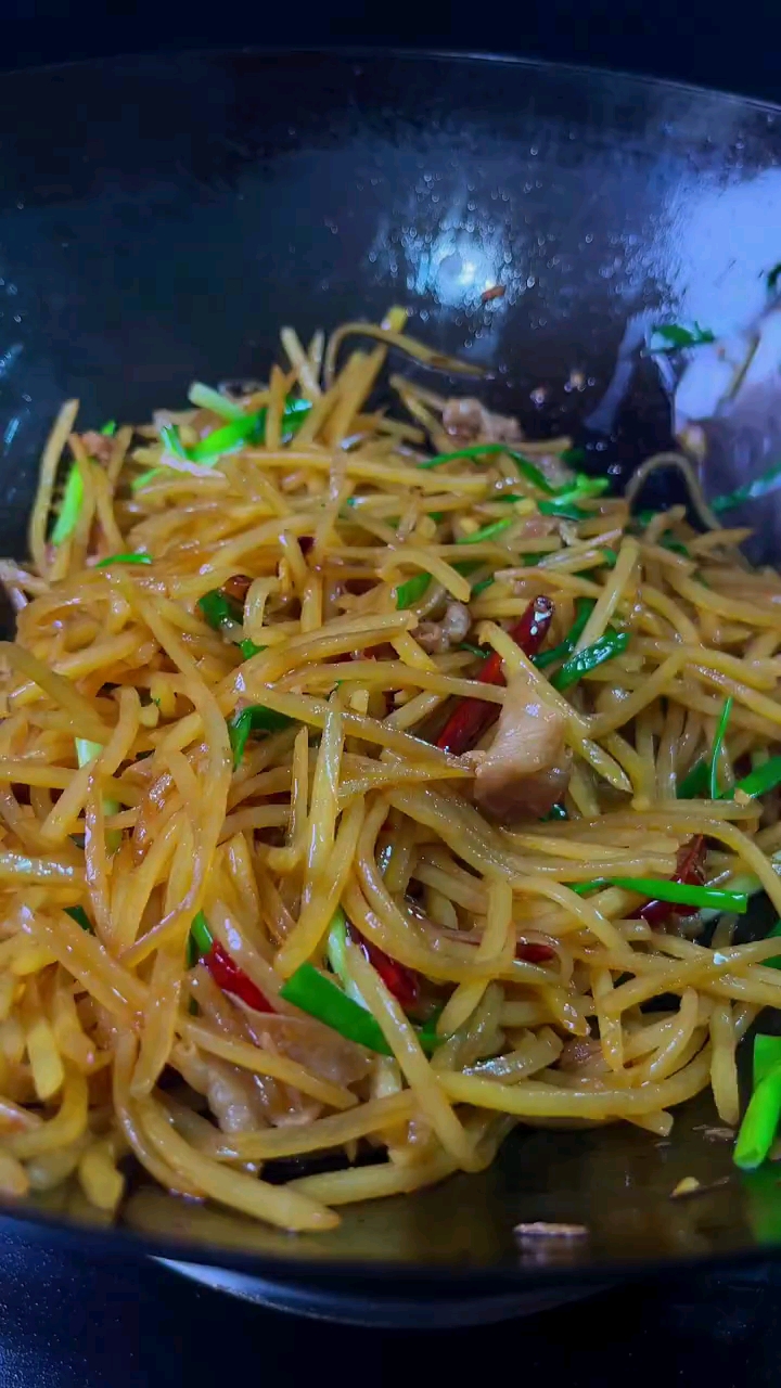 肉炒土豆丝,有滋味