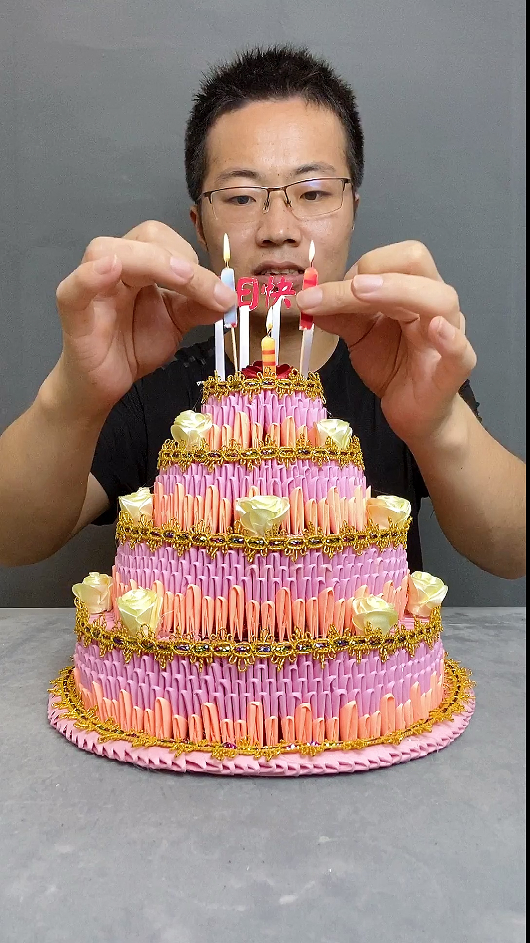 #手工制作#特别的生日蛋糕，又老了一岁