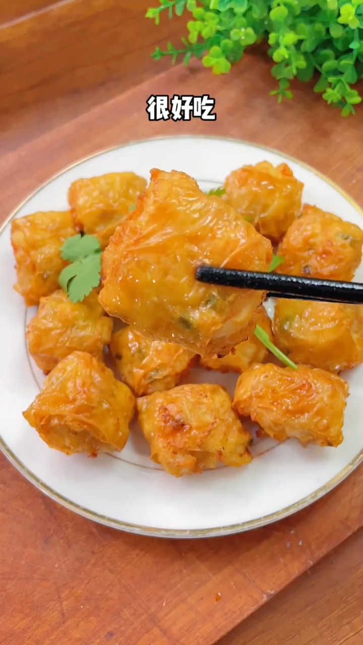 #美食#地方小吃炸虾枣
