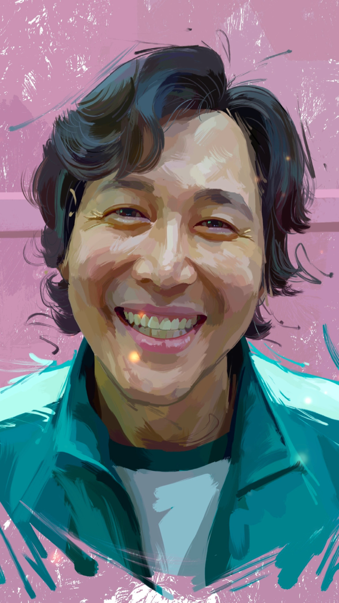 #全民最牛手艺人#【手绘/鱿鱼游戏李政宰】希望你能冷静看完