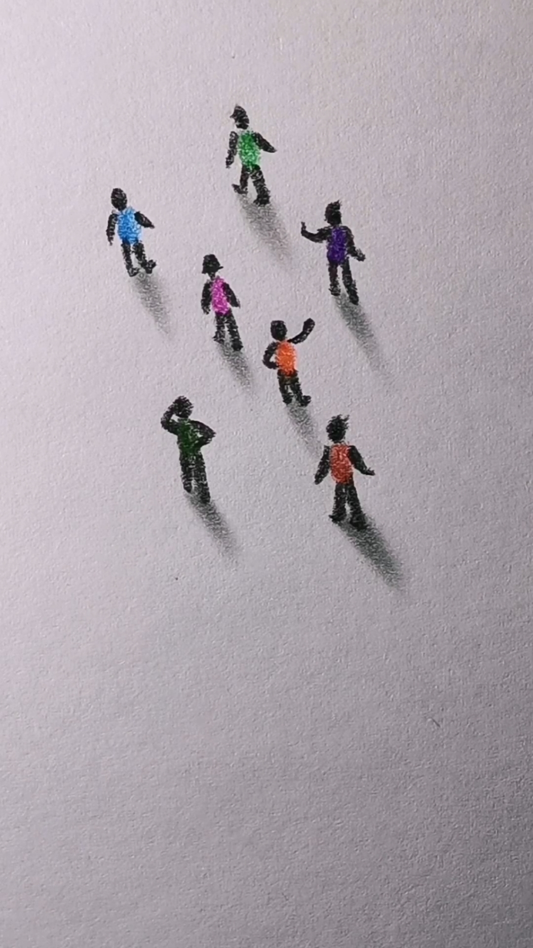 最简单画立体小人,小白也可以画。