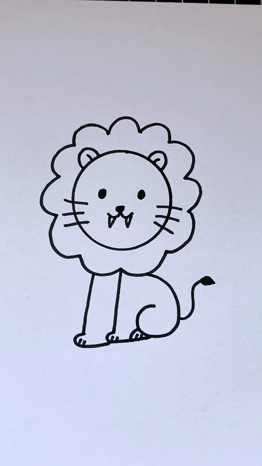 #简笔画#小狮子简笔画