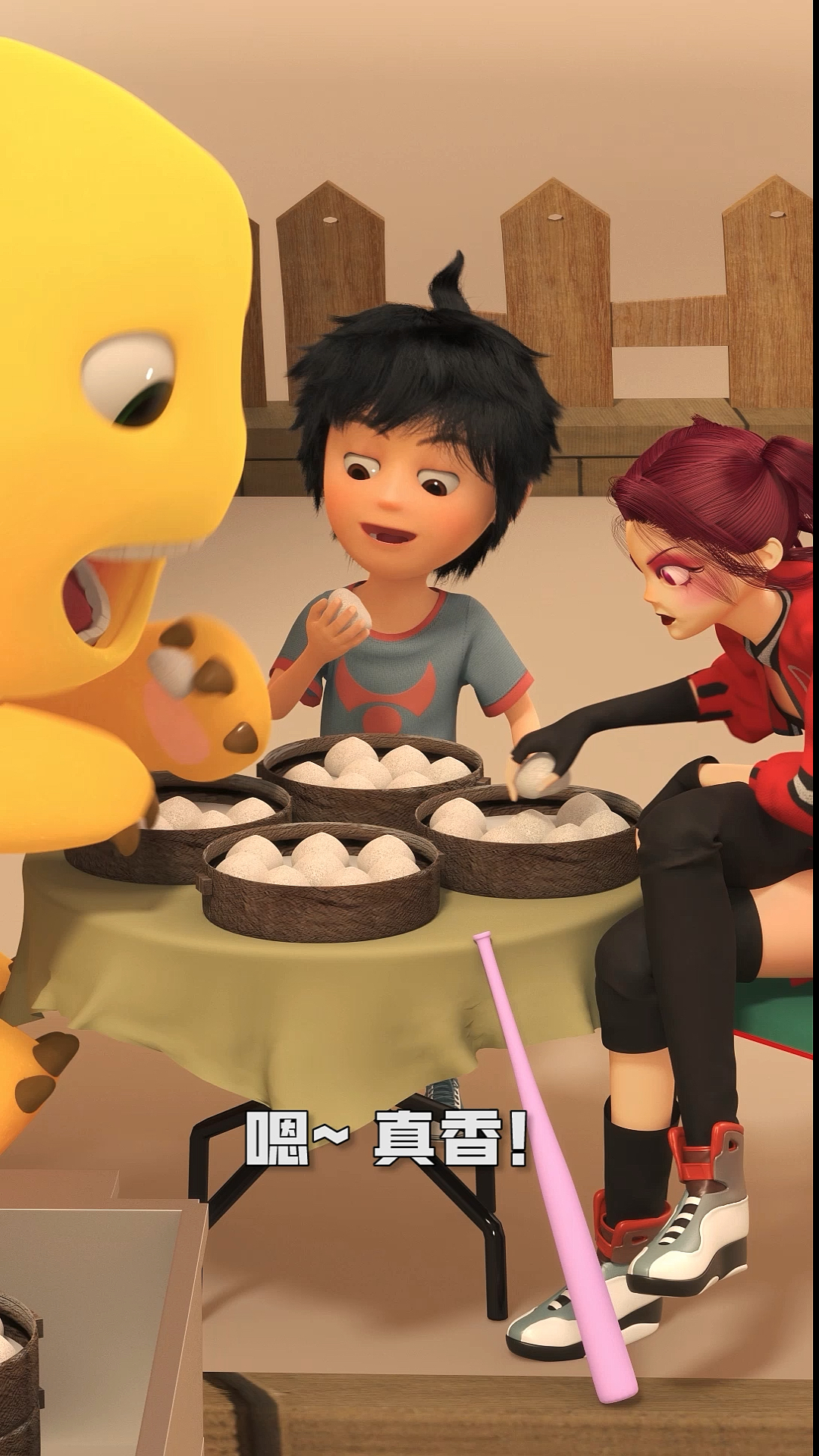 #我要上热门#我要战斗到底!嗯……这包子真香!