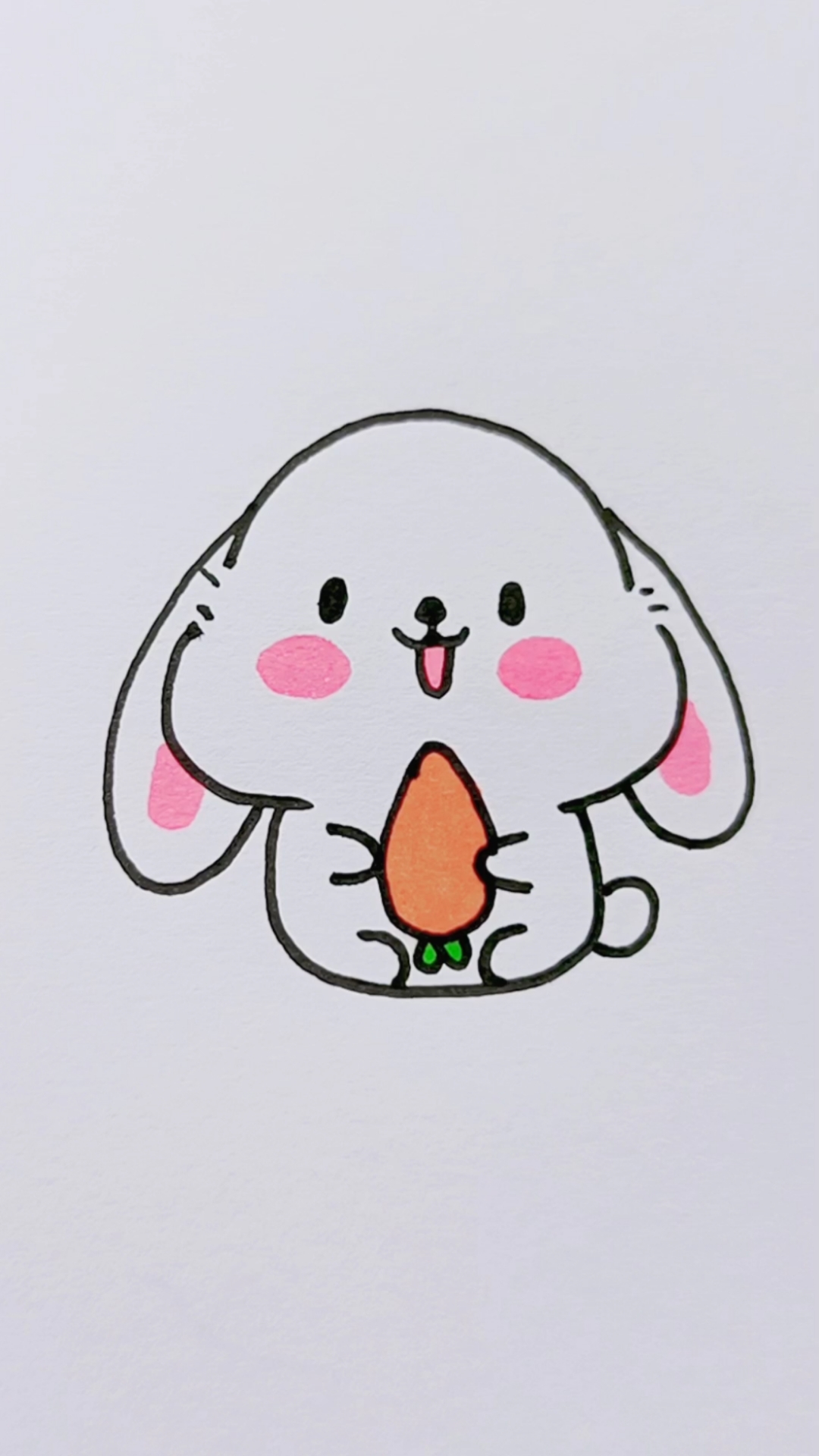 #简笔画#可爱的小兔子简笔画