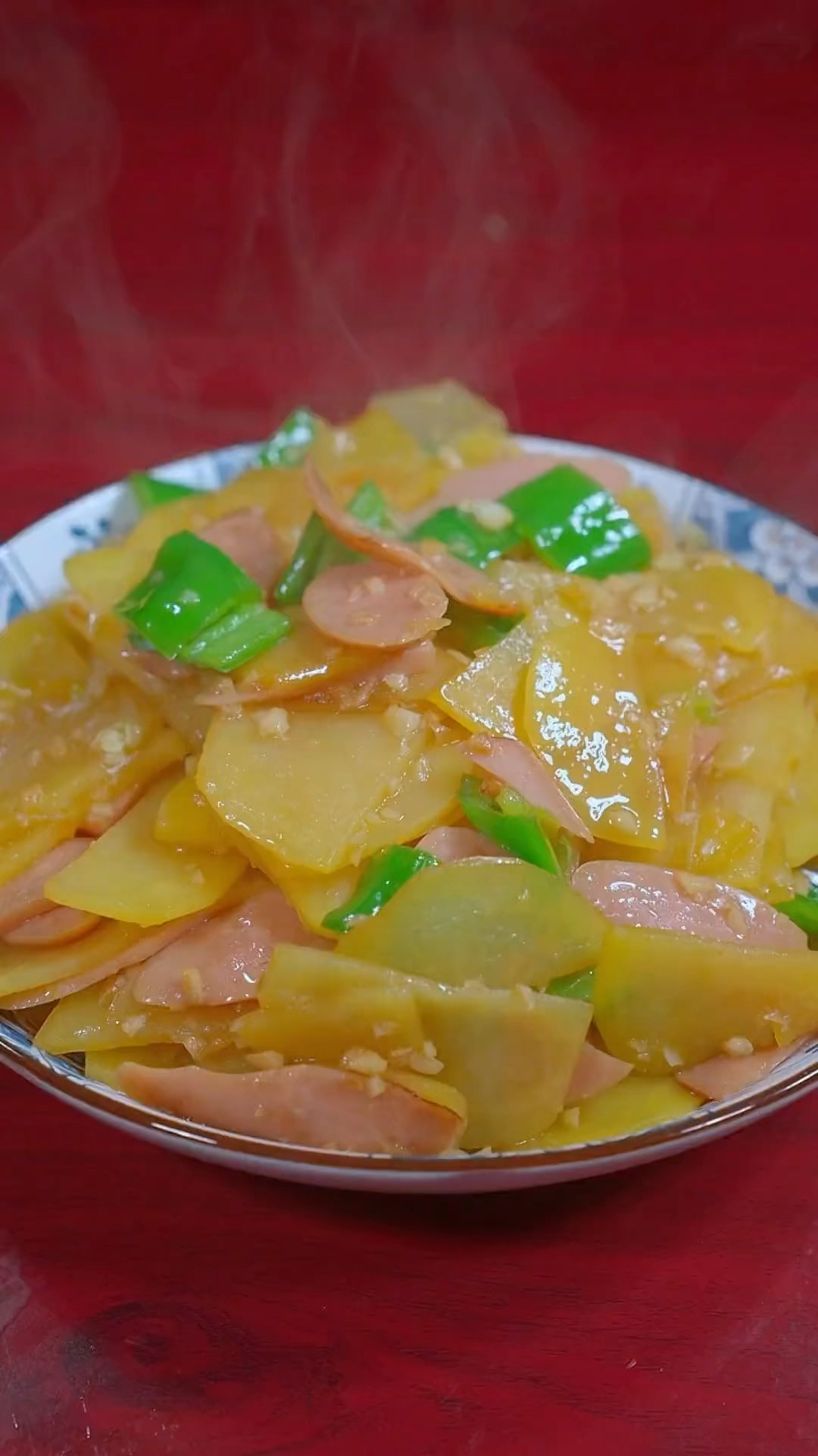 #家常菜#火腿炒土豆片的做法