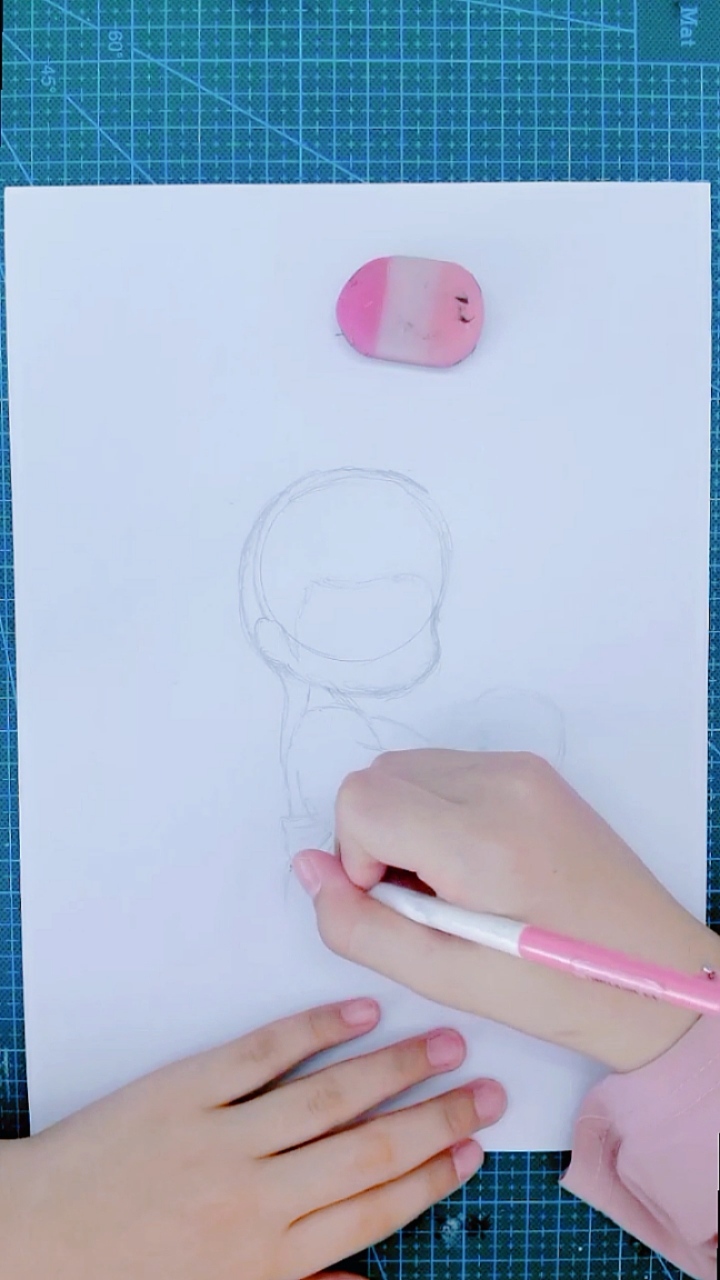 #画画原来如此简单#一看就会可爱萌简笔画,艾炀的画,(美人鱼)。