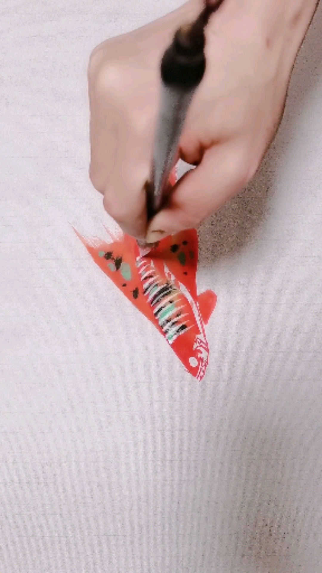 #我要上热门#孔雀鱼画法来了