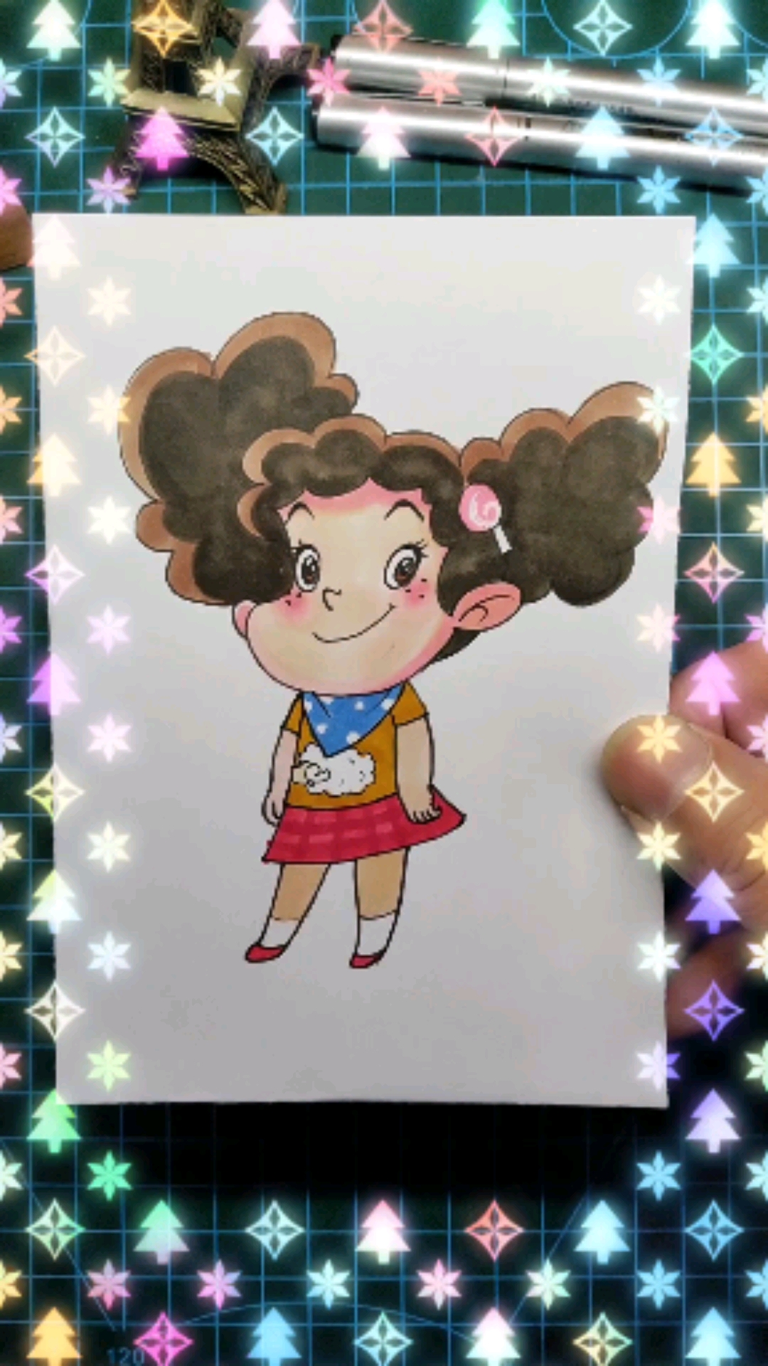 #卡通漫画#学漫画前画的棉花糖和学漫画后画的棉花糖