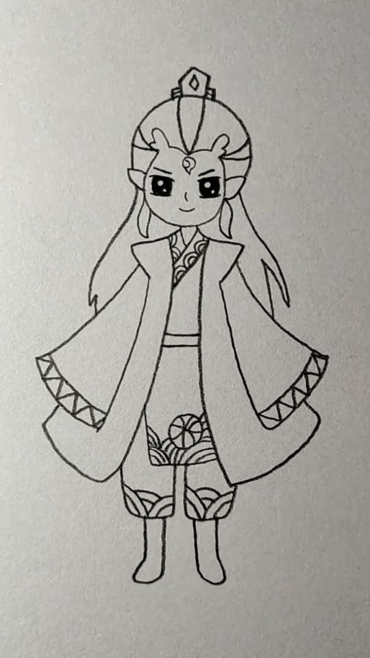 #简笔画#画帅气的敖丙
