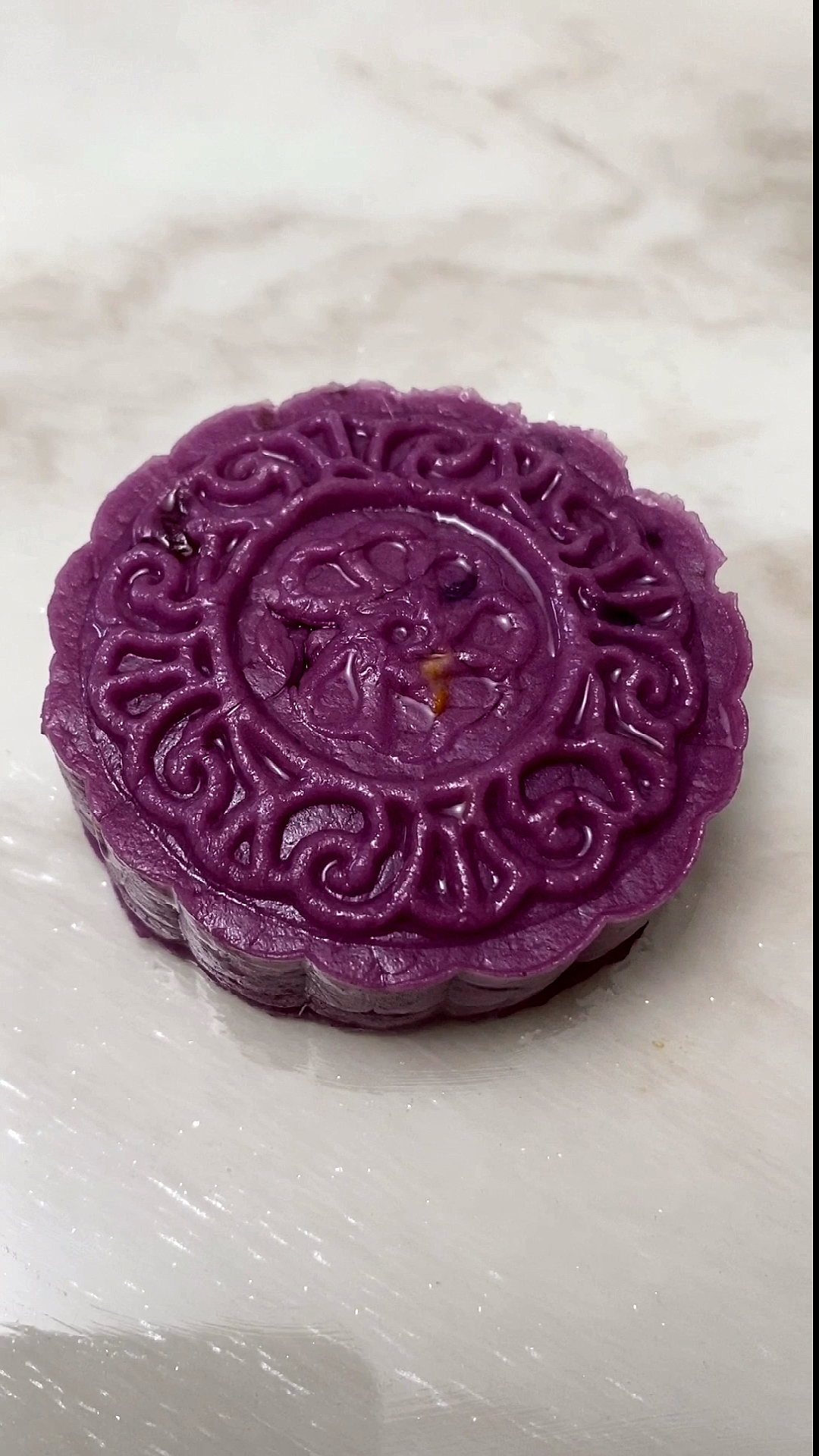 #夏食记#紫薯南瓜月饼的做法!第一次做,效果不赖哦!