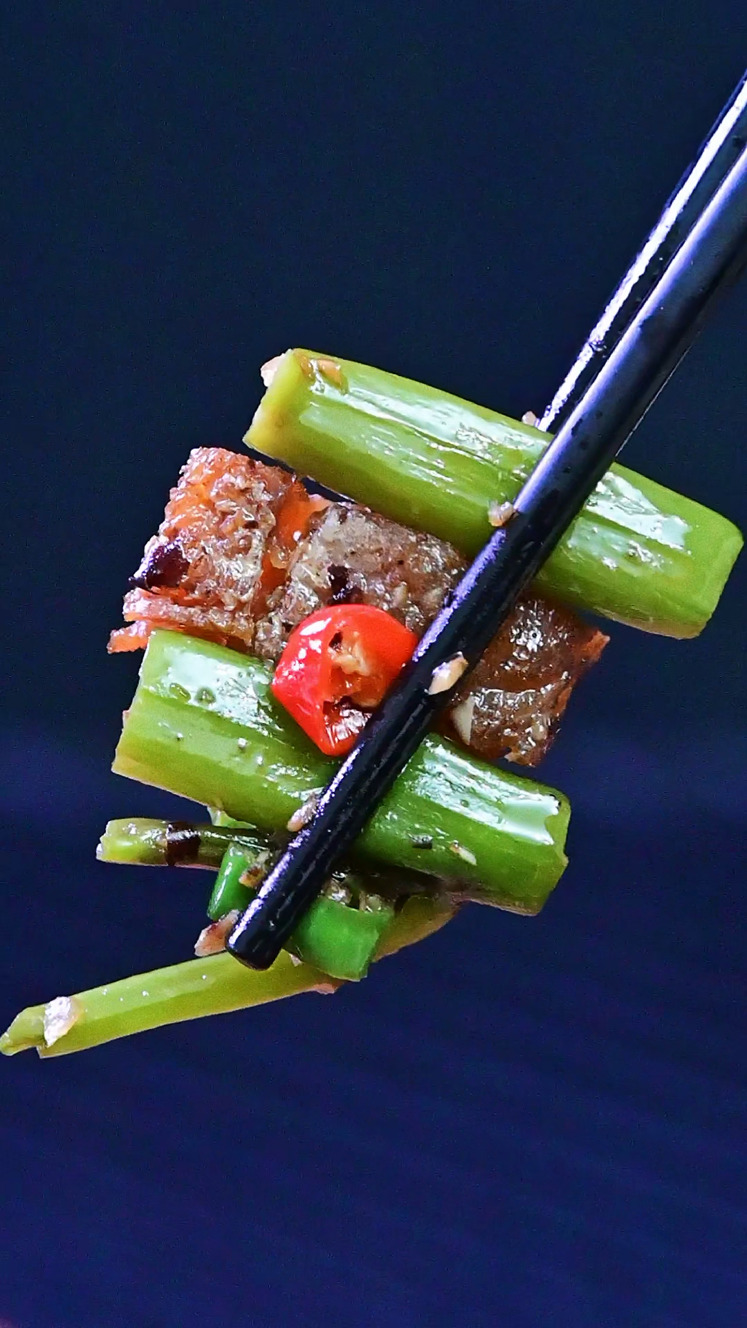 #自制美食#豆豉鲮鱼炒空心菜