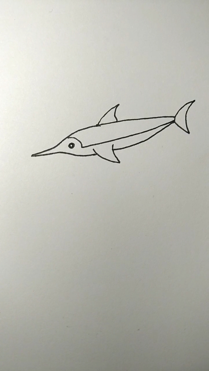 #创意简笔画#剑鱼怎么画?