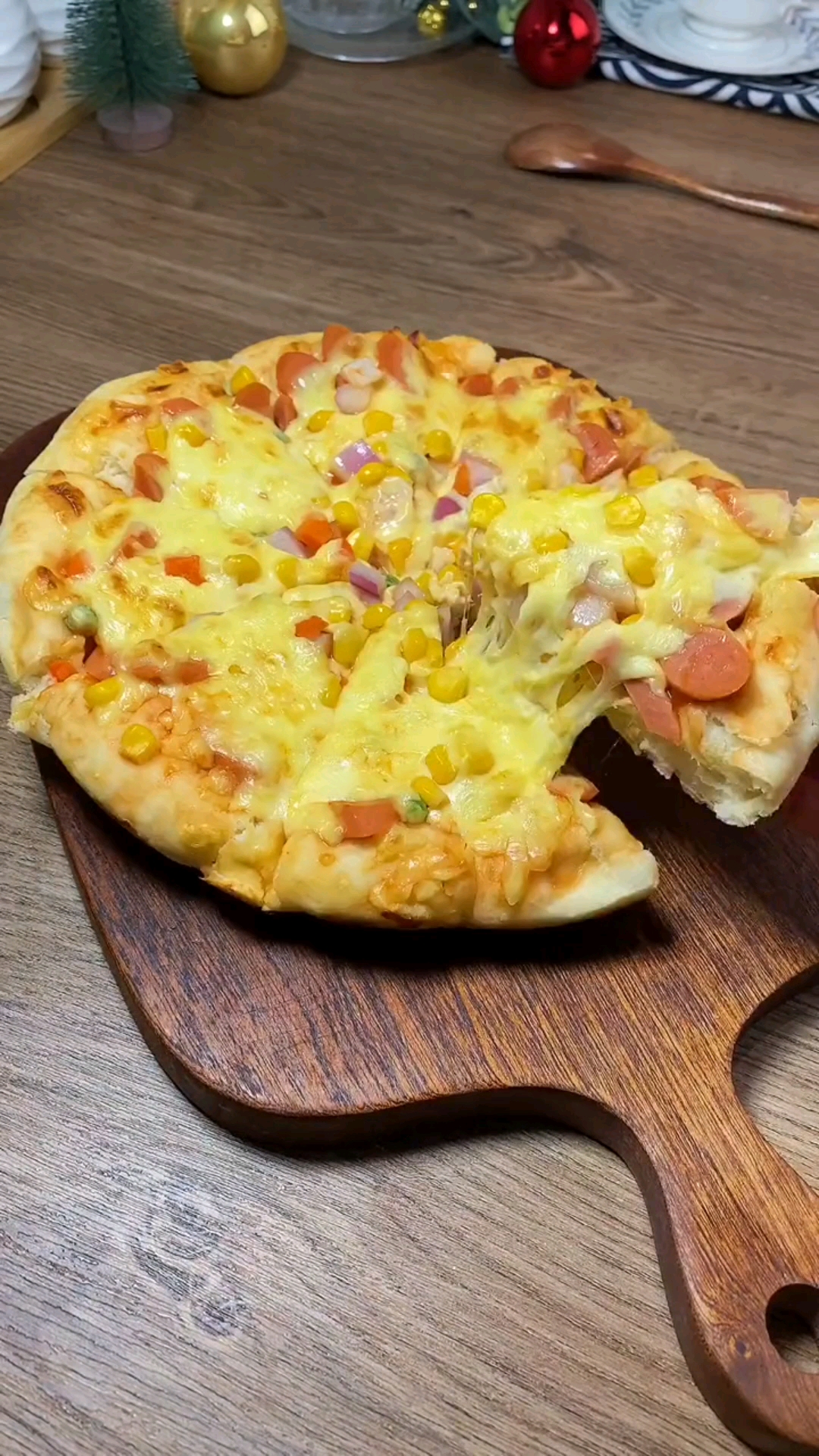 大披萨太美味了