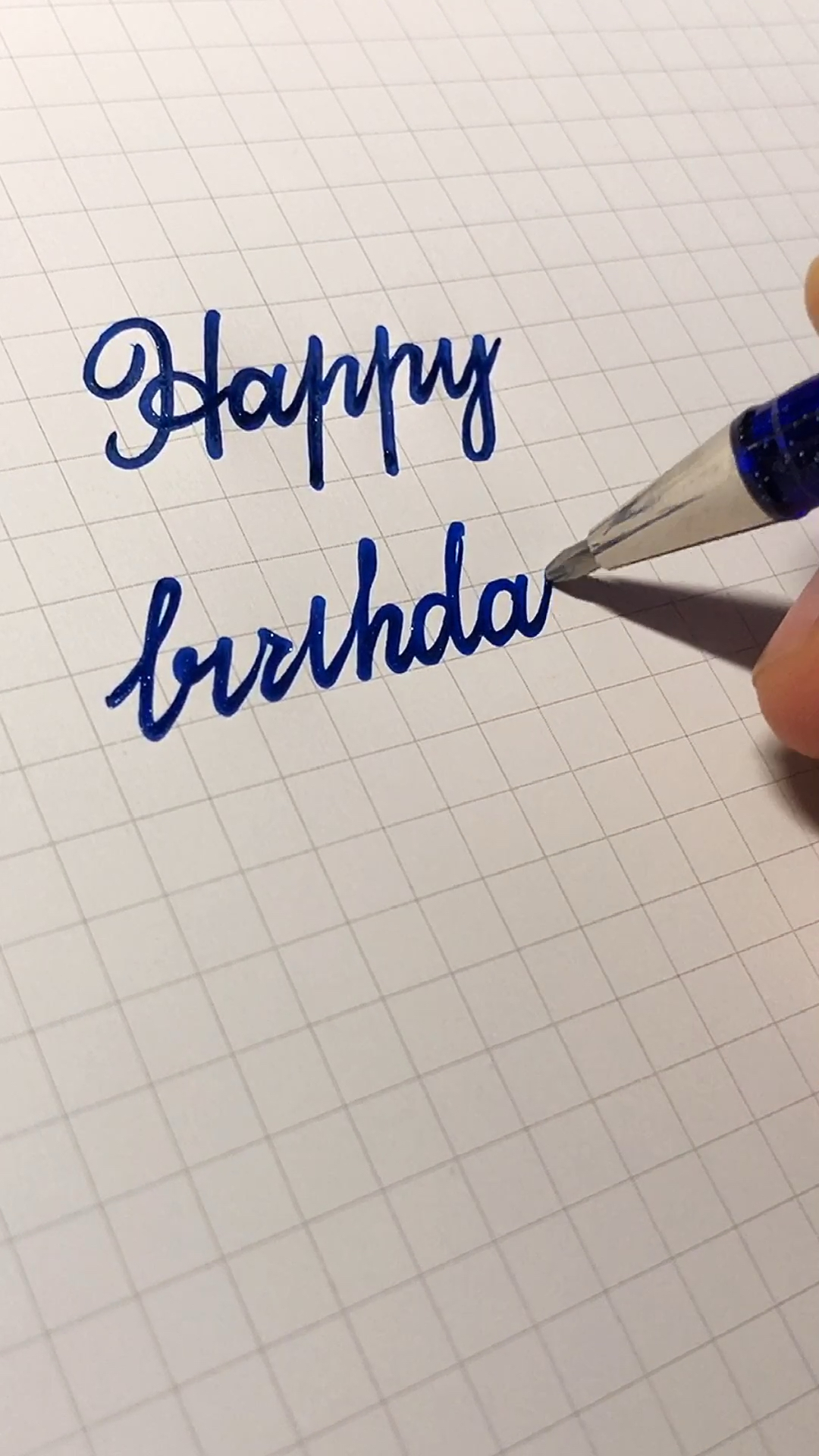 #手写文字#各种语言说生日快乐