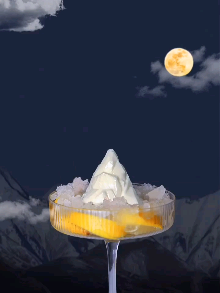 #美食看中国#富士山柠檬奶茶