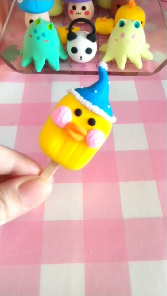 粘土玻尿酸小黄鸭雪糕