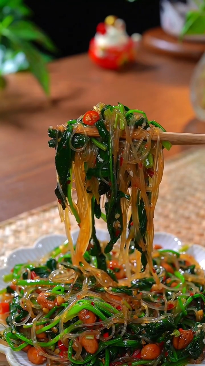凉拌菠菜粉丝