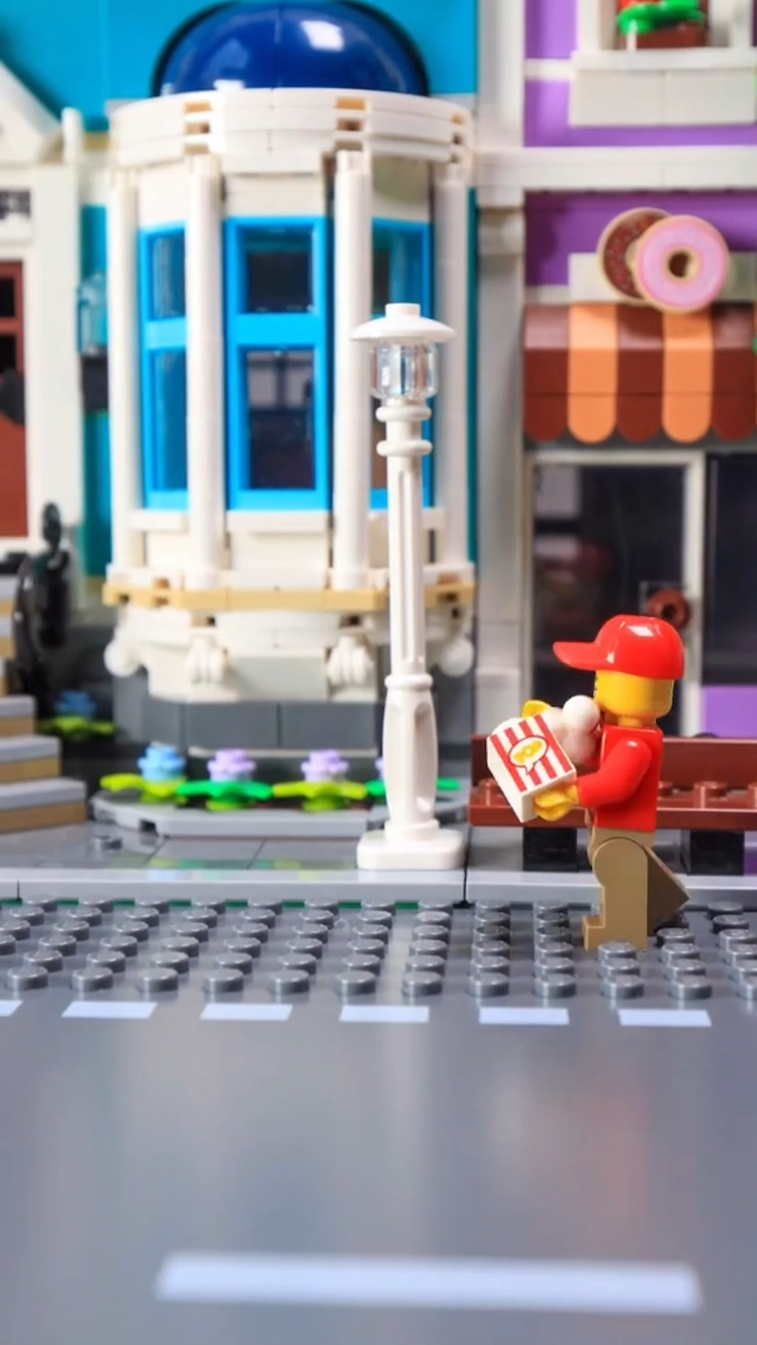 #乐高积木#【定格动画】乐高30364爆米花手推车,简单的幸福。