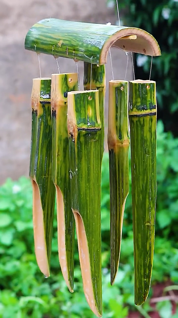 吹啊吹啊,用竹子自制风铃