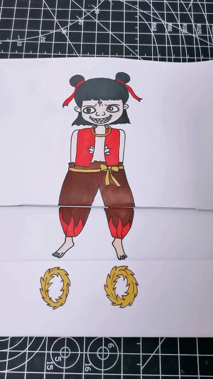 #画画原来如此简单#学画哪吒简笔画