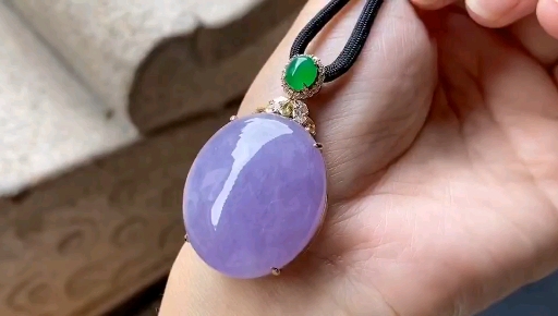 #翡翠#鸡蛋尺寸大紫蛋吊坠
