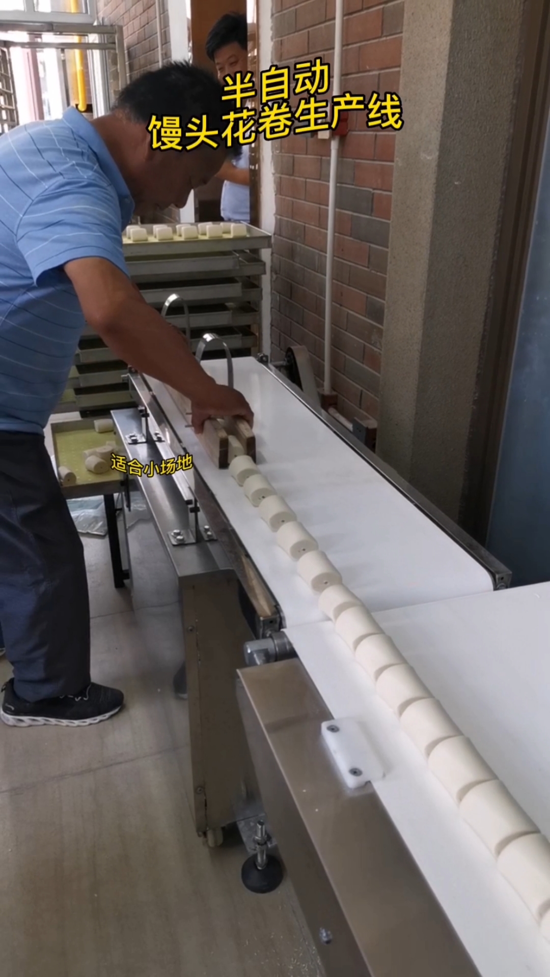 #馒头机流水线#