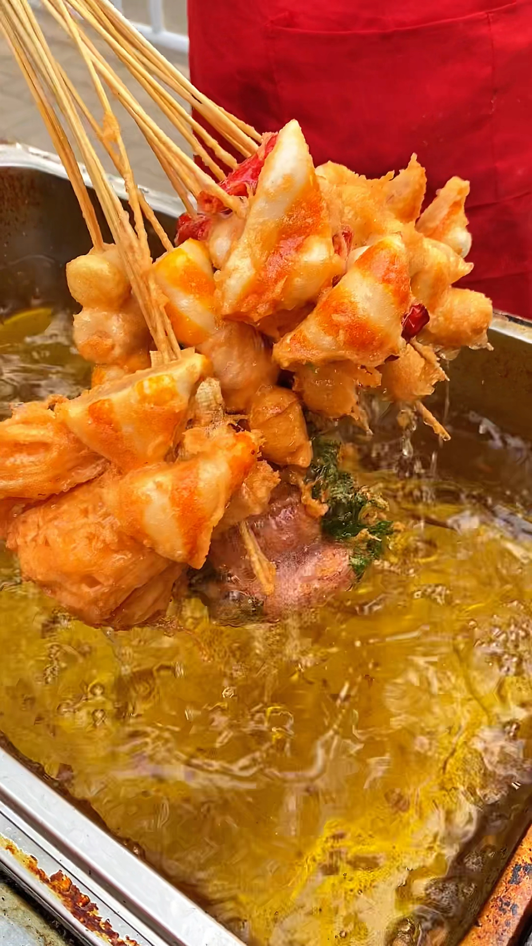 #炸串#脆皮炸串做法#炸串#油炸串串#脆皮炸串#老式炸串#手工串串#摆摊