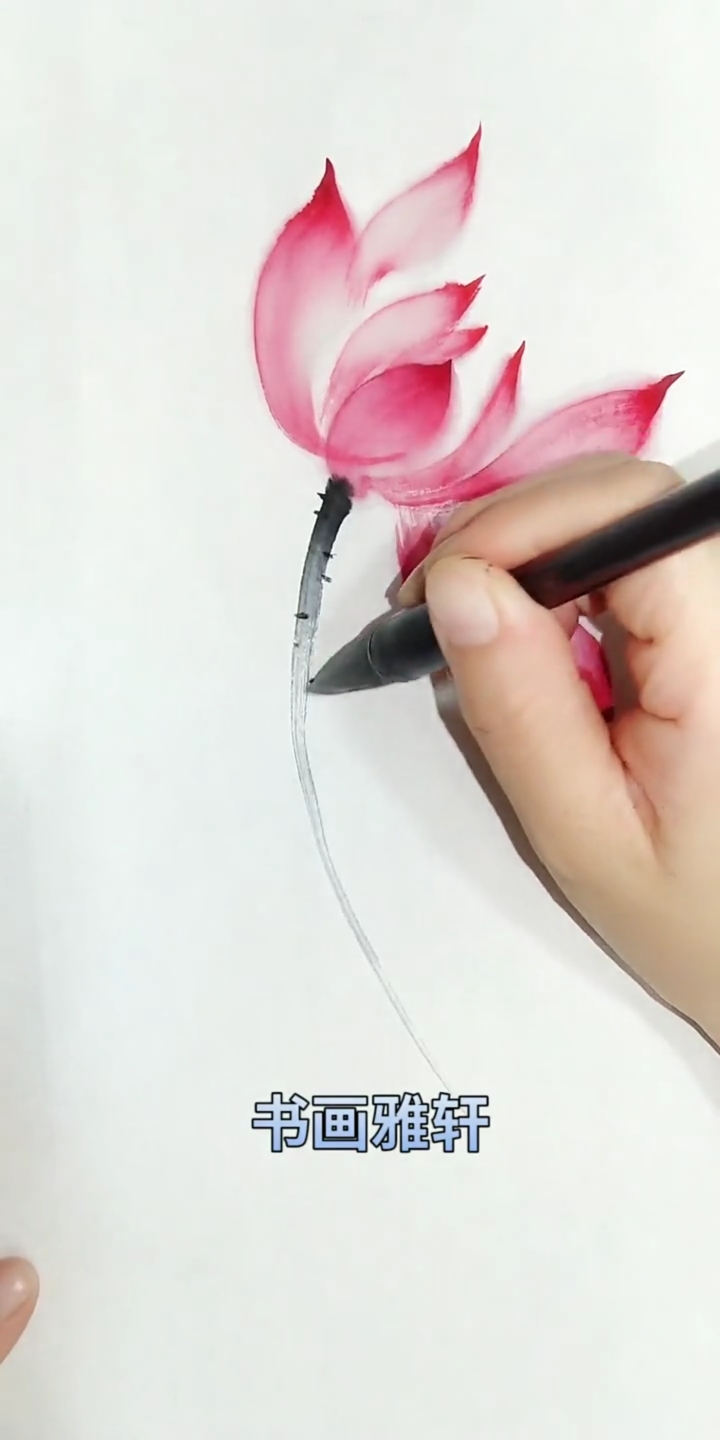 #中国画#跟我一起画荷花