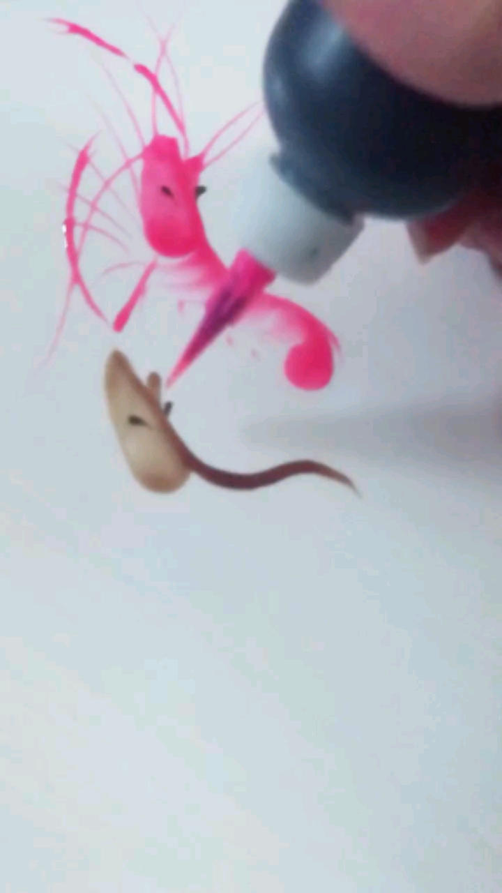 #果酱画#虾仁油中游