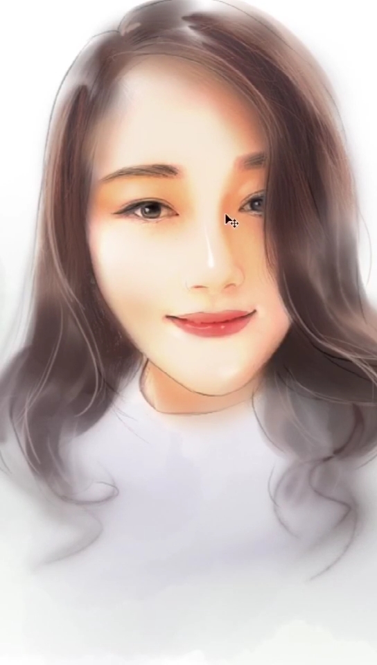 #画画原来如此简单#给美女同事画的肖像画