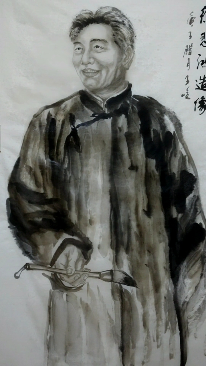 #中国画#百年巨匠水墨人物之徐悲鸿