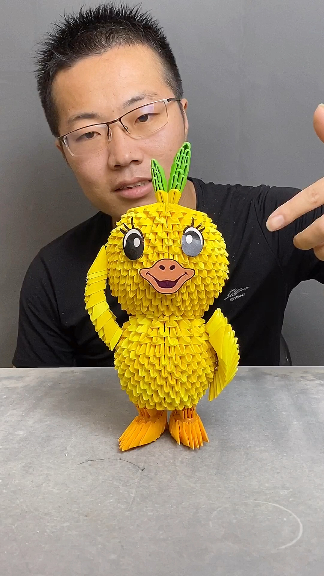 #手工制作#手工折纸新作品小黄鸭,好看吗