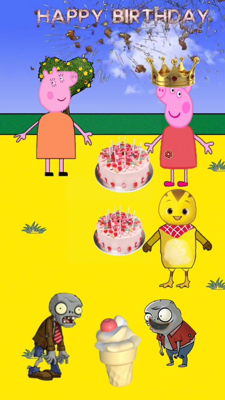 小鬼的爸爸把冰激凌当生日蛋糕了