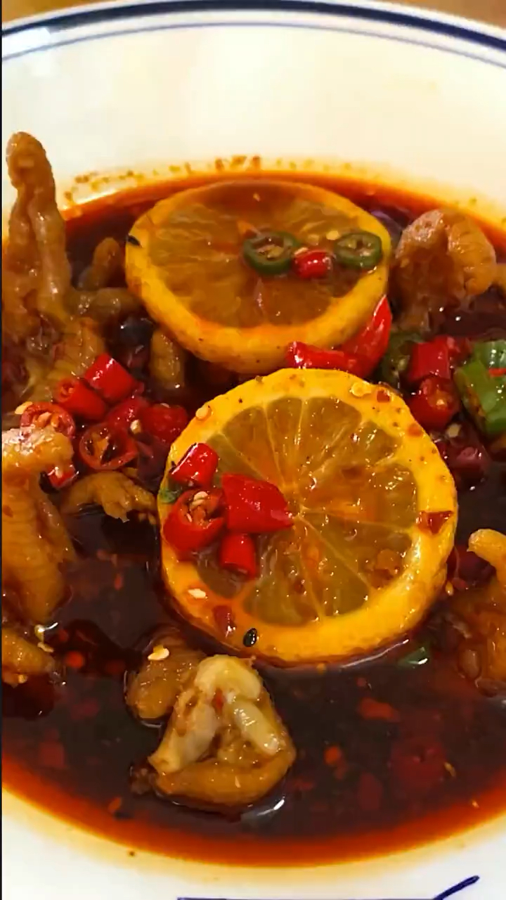 #美食看中国#柠檬酸辣无骨鸡爪,泡椒蒜香柠檬3种口味!