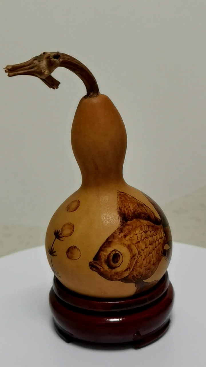 #民间艺术#烙画金鱼